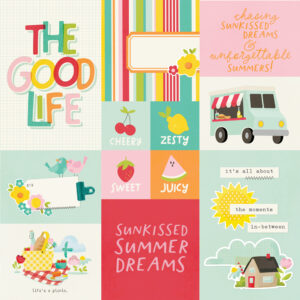 Simple Stories Sweet Summertime 12X12 Combo Elements