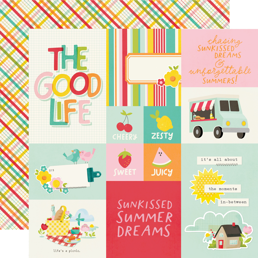 Simple Stories Sweet Summertime 12X12 Combo Elements