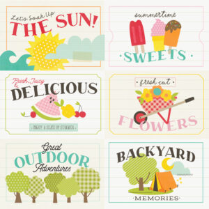Simple Stories Sweet Summertime 12X12 4X6 Elements