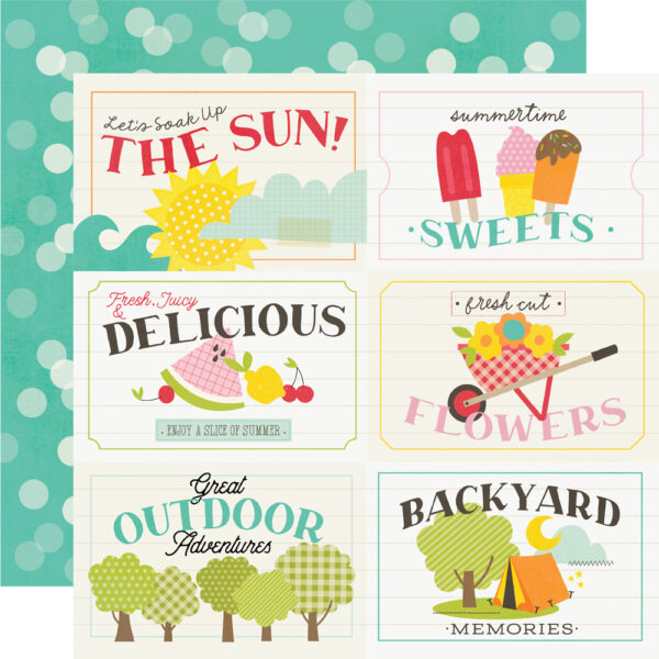Simple Stories Sweet Summertime 12X12 4X6 Elements