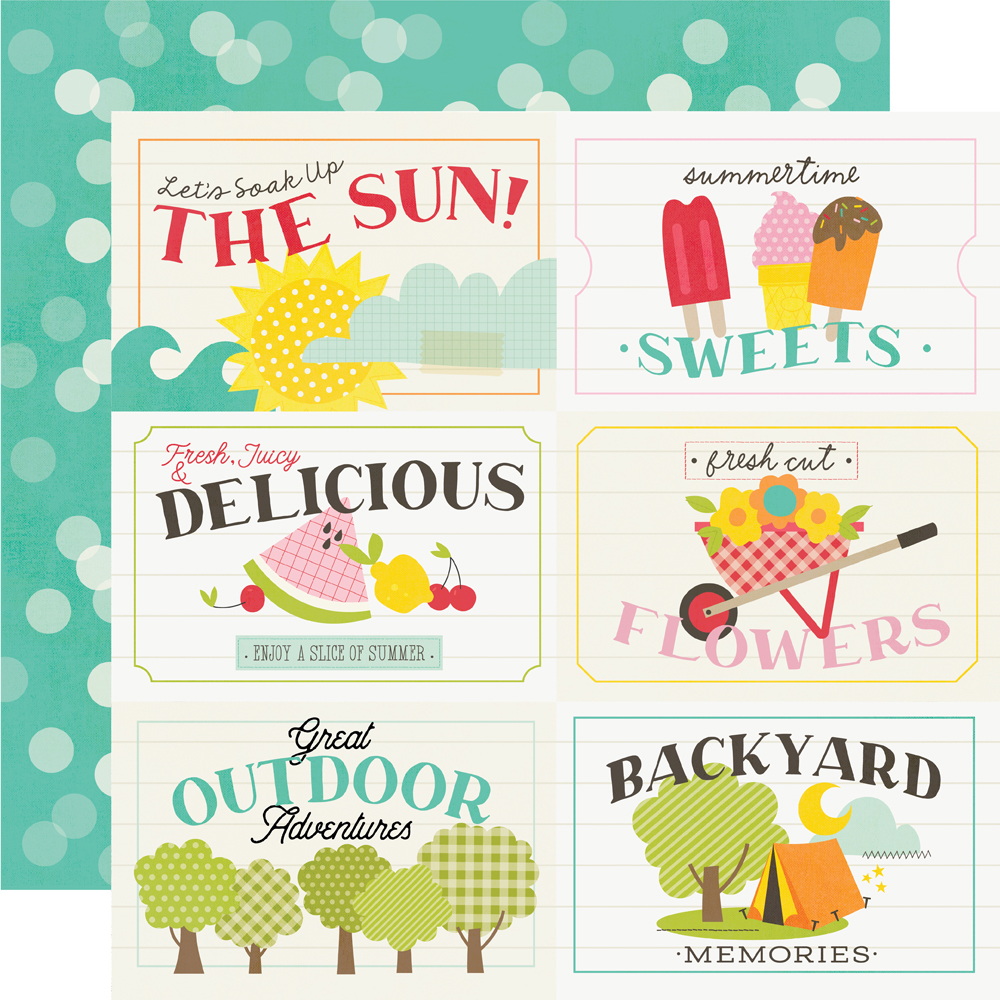 Simple Stories Sweet Summertime 12X12 4X6 Elements