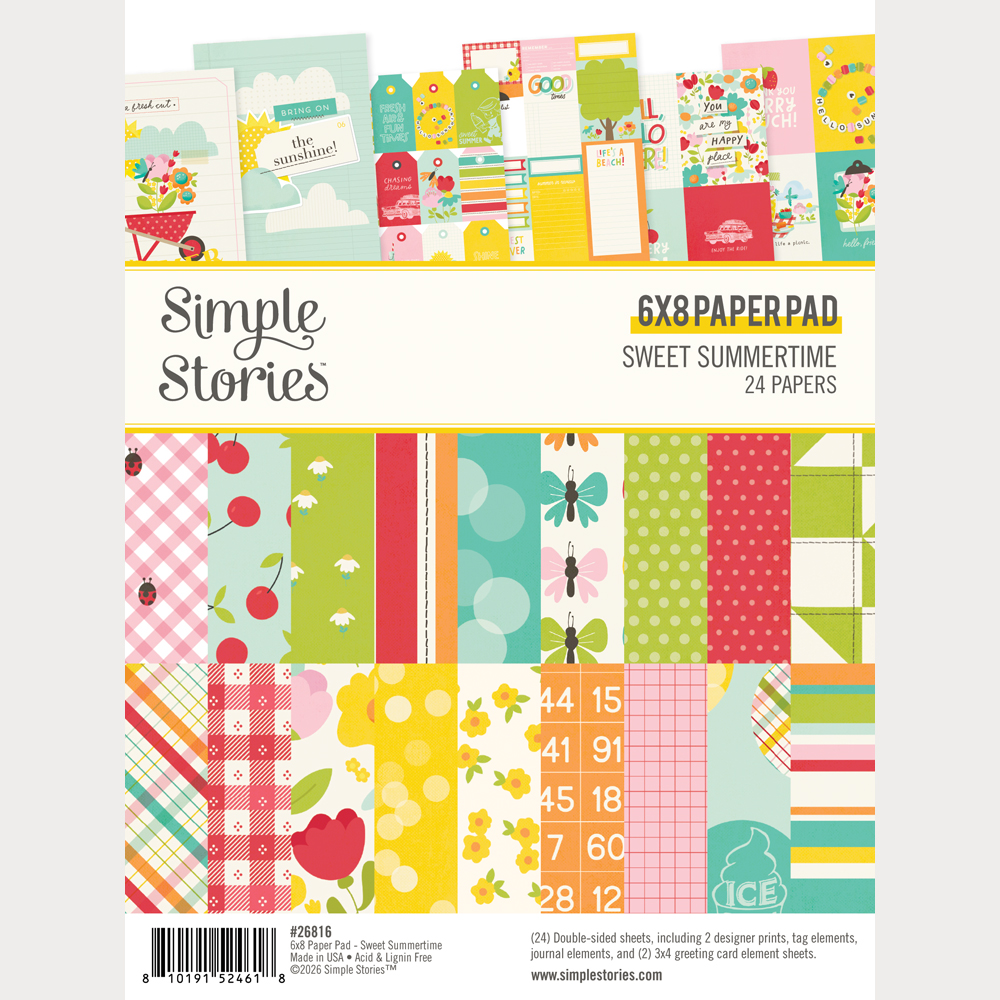 Simple Stories Sweet Summertime 6X8 Pad