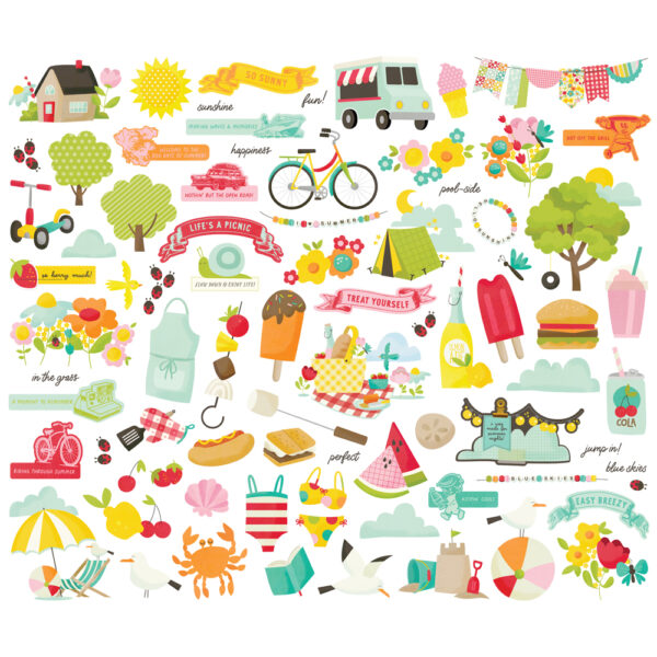 Simple Stories Sweet Summertime Bits & Pieces