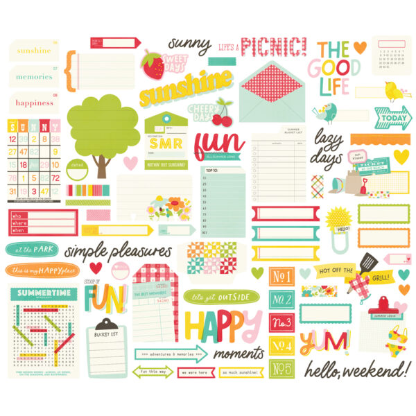 Simple Stories Sweet Summertime Journal Bits & Pieces