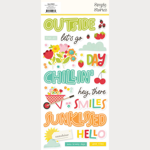Simple Stories Sweet Summertime Foam Stickers
