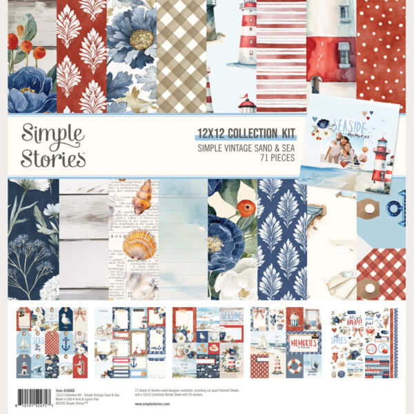 Simple Stories Simple Vintage Sand & Sea Collection Kit Simple Stories Simple Vintage Sand & Sea Collection Kit