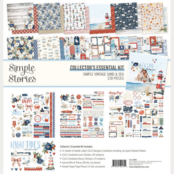 Simple Stories Simple Vintage Sand & Sea Collectors Essentials Kit