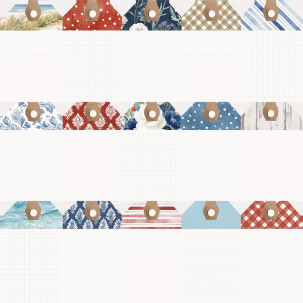 Simple Stories Simple Vintage Sand & Sea 12X12 Tag Elements