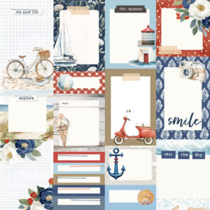 Simple Stories Simple Vintage Sand & Sea 12X12 Journal Elements