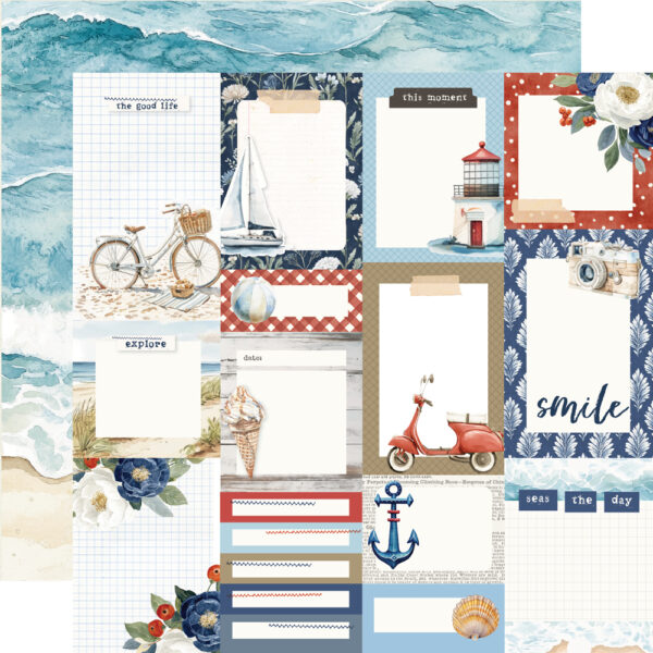 Simple Stories Simple Vintage Sand & Sea 12X12 Journal Elements Simple Stories Simple Vintage Sand & Sea 12X12 Journal Elements