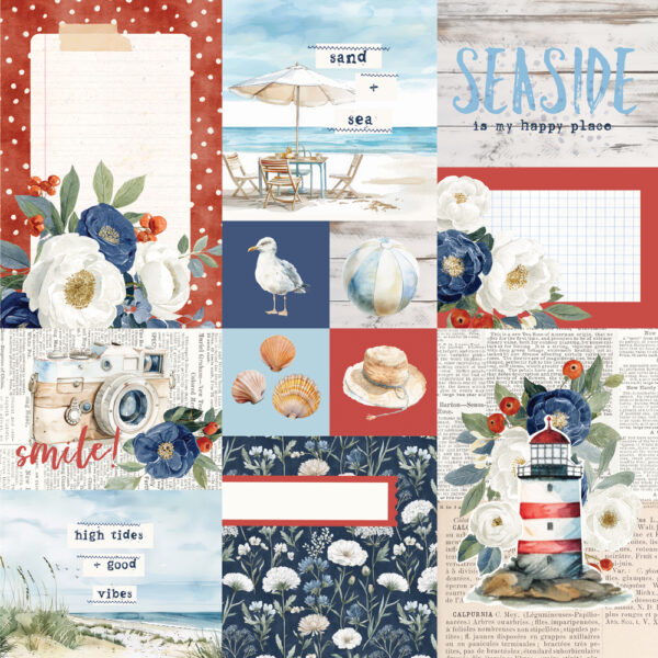Simple Stories Simple Vintage Sand & Sea 12X12 Combo Elements