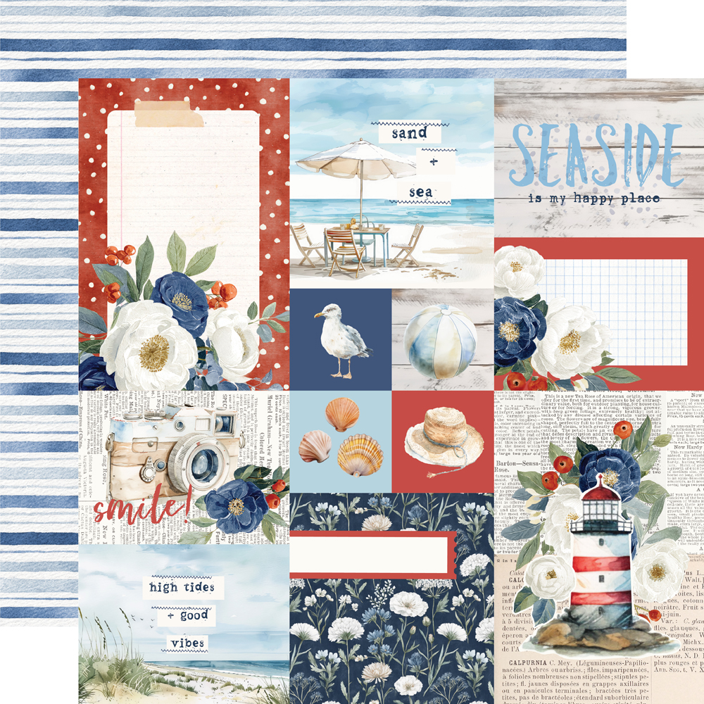 Simple Stories Simple Vintage Sand & Sea 12X12 Combo Elements