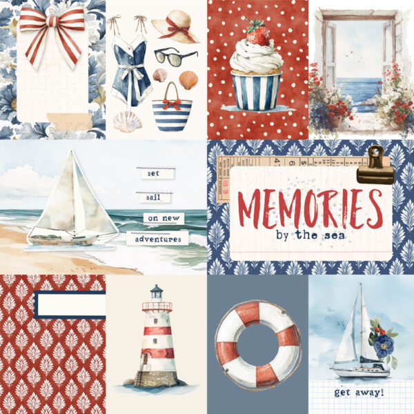 Simple Stories Simple Vintage Sand & Sea 12X12 3X4/4X6 Elements