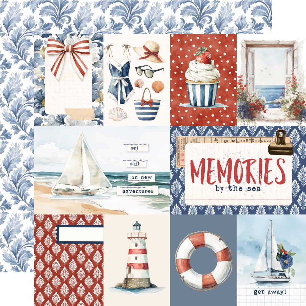 Simple Stories Simple Vintage Sand & Sea 12X12 3X4/4X6 Elements