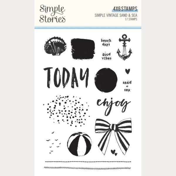 Simple Stories Simple Vintage Sand & Sea Stamps
