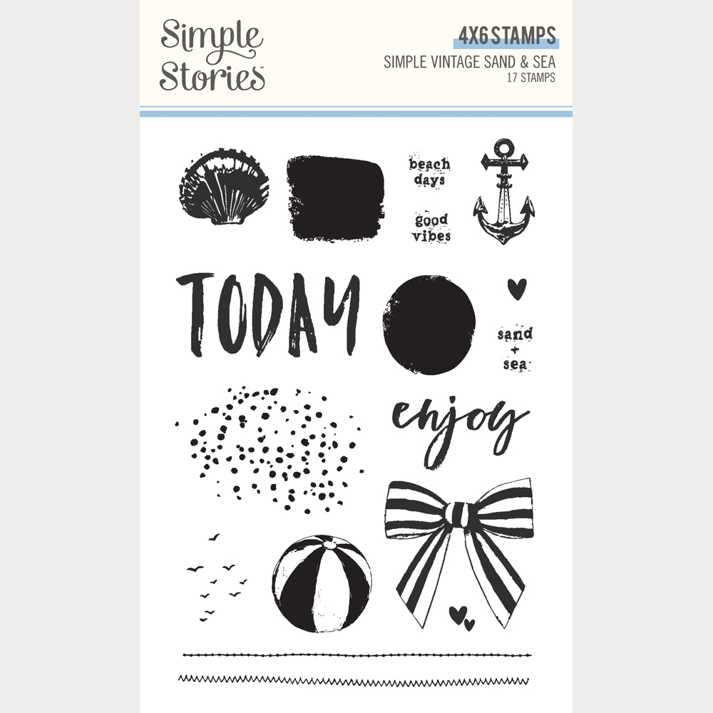 Simple Stories Simple Vintage Sand & Sea Stamps