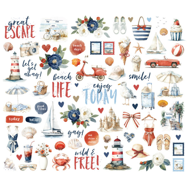 Simple Stories Simple Vintage Sand & Sea Bits & Pieces