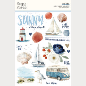 Simple Stories Simple Vintage Sand & Sea Rub Ons