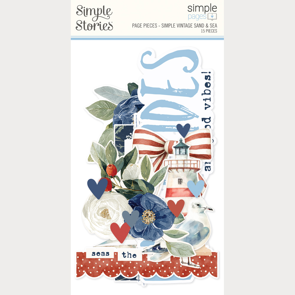 Simple Stories Simple Vintage Sand & Sea Simple Pages Page Pieces