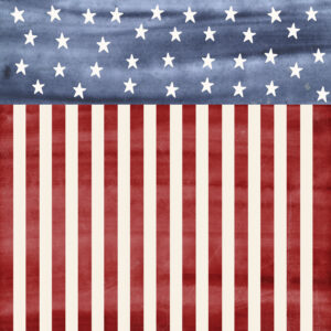 Simple Stories Simple Vintage Land of the Free 12X12 Stars & Stripes
