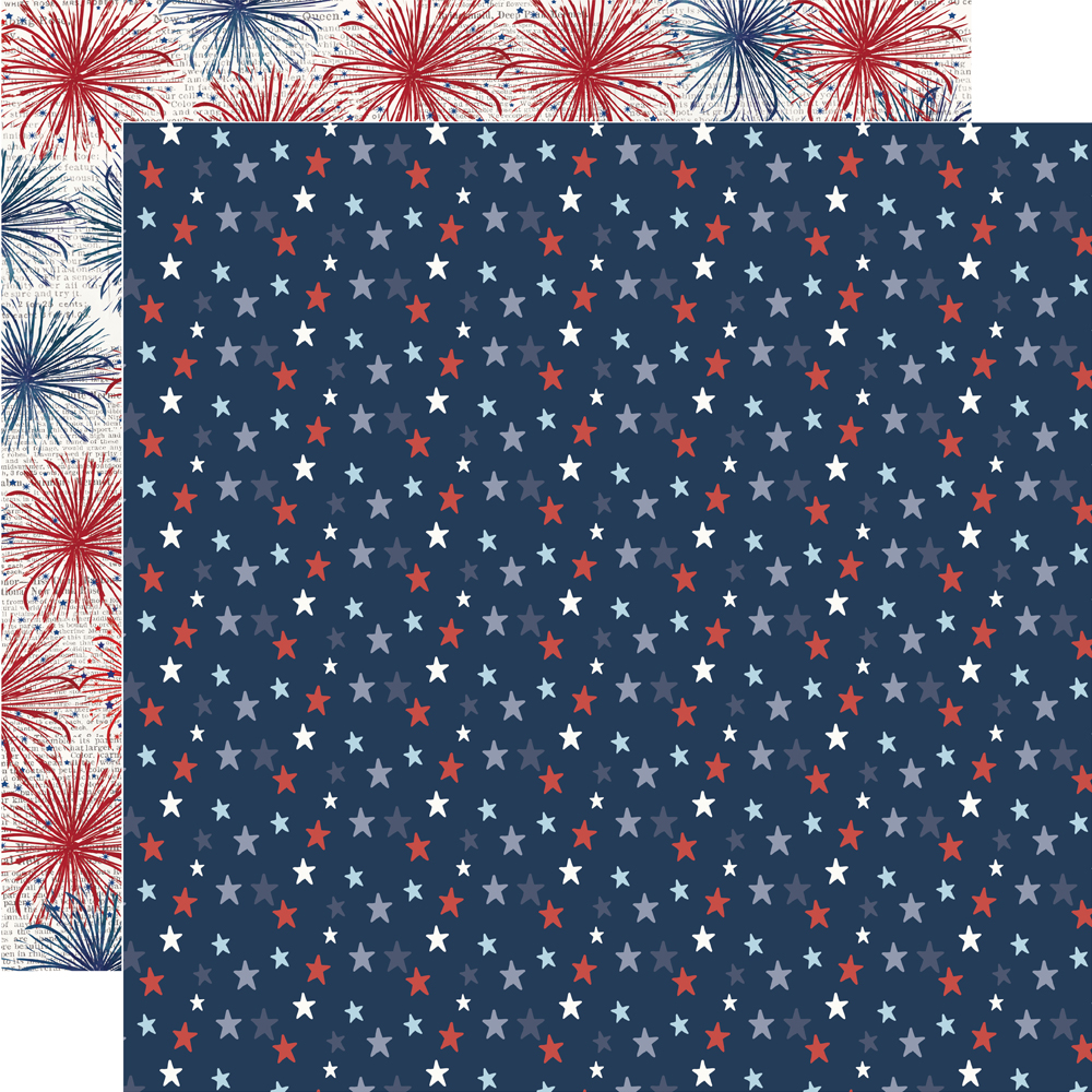Simple Stories Simple Vintage Land of the Free 12X12 Fireworks & Free 12X12DOM