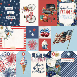 Simple Stories Simple Vintage Land of the Free 12X12 Elements 1