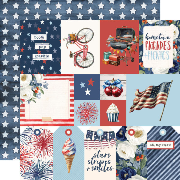 Simple Stories Simple Vintage Land of the Free 12X12 Elements 1 Simple Stories Simple Vintage Land of the Free 12X12 Elements 1