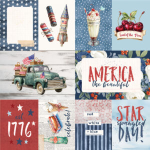 Simple Stories Simple Vintage Land of the Free 12X12 Elements 2