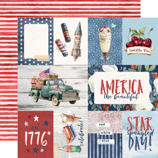 Simple Stories Simple Vintage Land of the Free 12X12 Elements 2 Simple Stories Simple Vintage Land of the Free 12X12 Elements 2