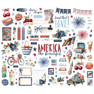 Simple Stories Simple Vintage Land of the Free Bits & Pieces