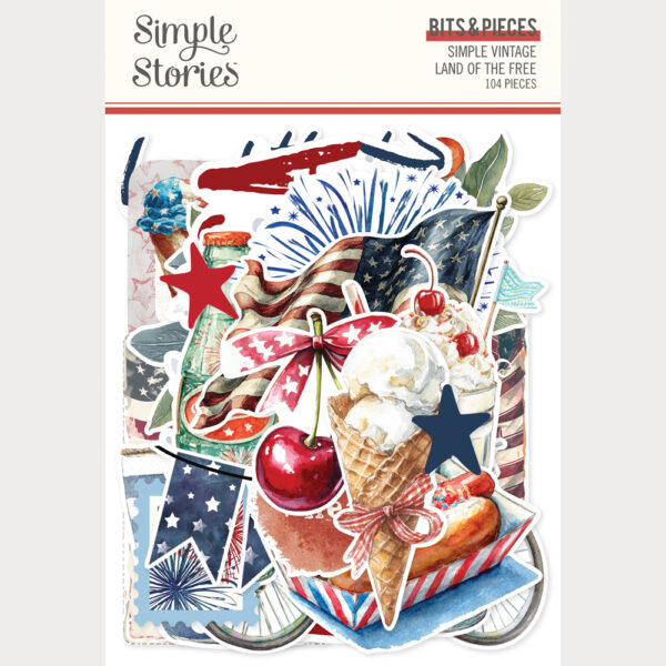 Simple Stories Simple Vintage Land of the Free Bits & Pieces