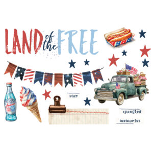 Simple Stories Simple Vintage Land of the Free Page Pieces