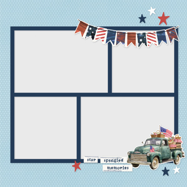 Simple Stories Simple Vintage Land of the Free Page Pieces