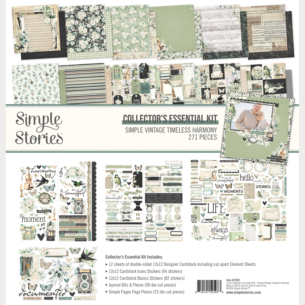 Simple Stories Simple Vintage Timeless Harmony Collectors Essentials Kit