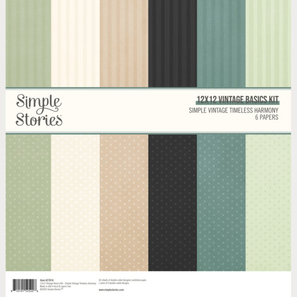 Simple Stories Simple Vintage Timeless Harmony 12X12 Vintage Basics Kit Simple Stories Simple Vintage Timeless Harmony 12X12 Vintage Basics Kit