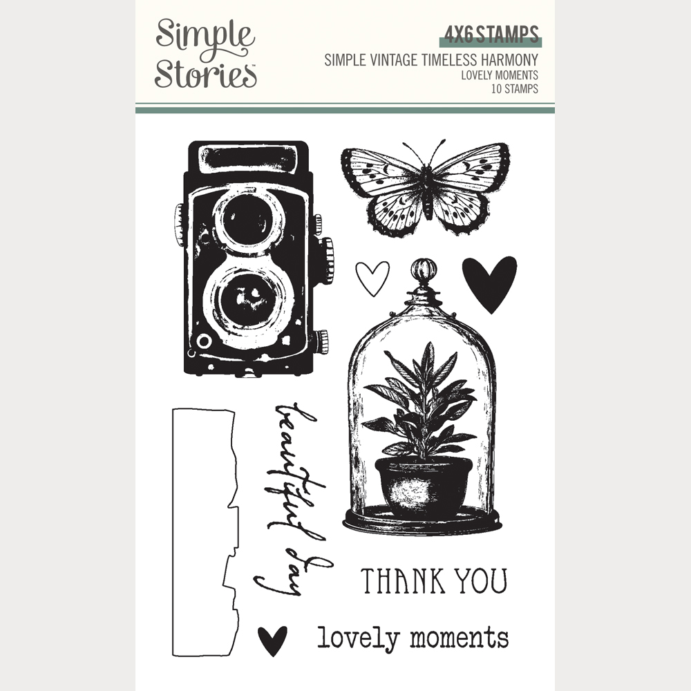 Simple Stories Simple Vintage Timeless Harmony Stamps Lovely Moments