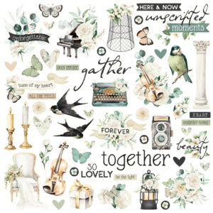 Simple Stories Simple Vintage Timeless Harmony Chipboard Pieces