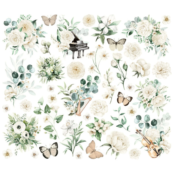 Simple Stories Simple Vintage Timeless Harmony Floral Bits & Pieces