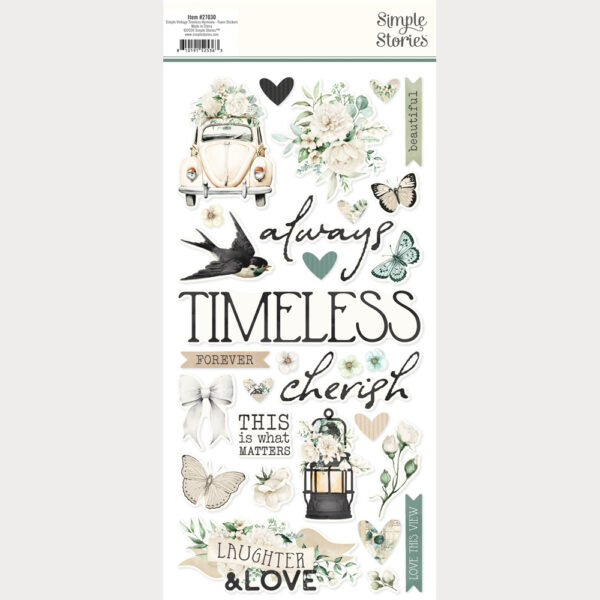 Simple Stories Simple Vintage Timeless Harmony Foam Stickers