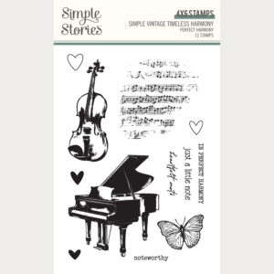 Simple Stories Simple Vintage Timeless Harmony Stamps Perfect Harmony