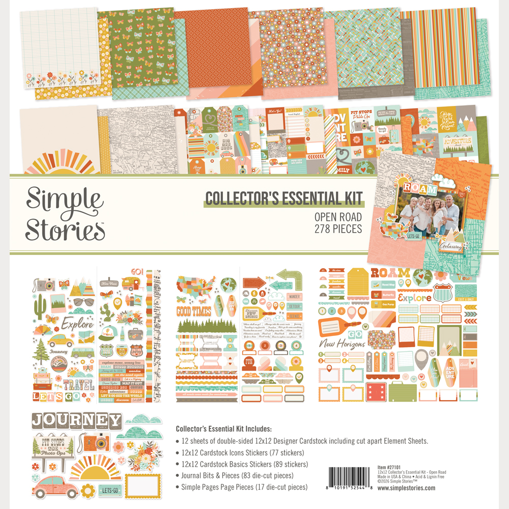 Simple Stories Open Road Collector's Essential Kit