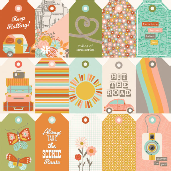 Simple Stories Open Road 12X12 Tag Elements