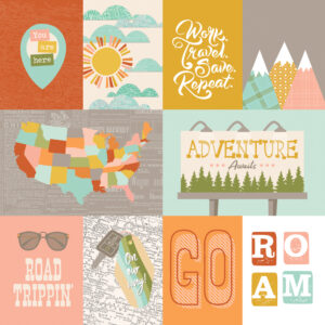 Simple Stories Open Road 12X12 3X4/4X6 Elements