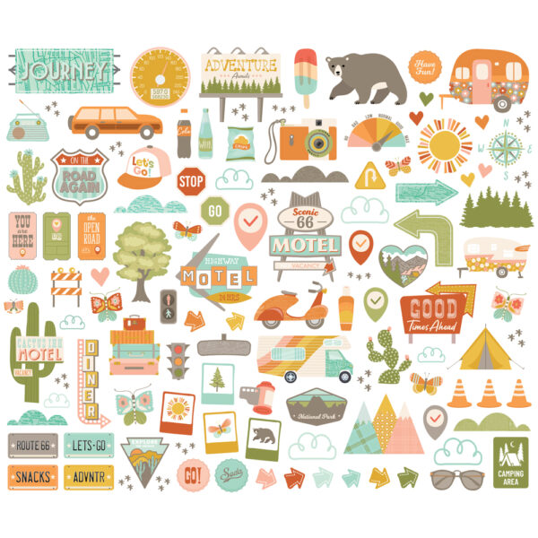Simple Stories Open Road Bits & Pieces