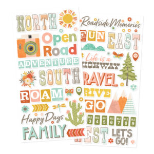Simple Stories Open Road Foam Stickers