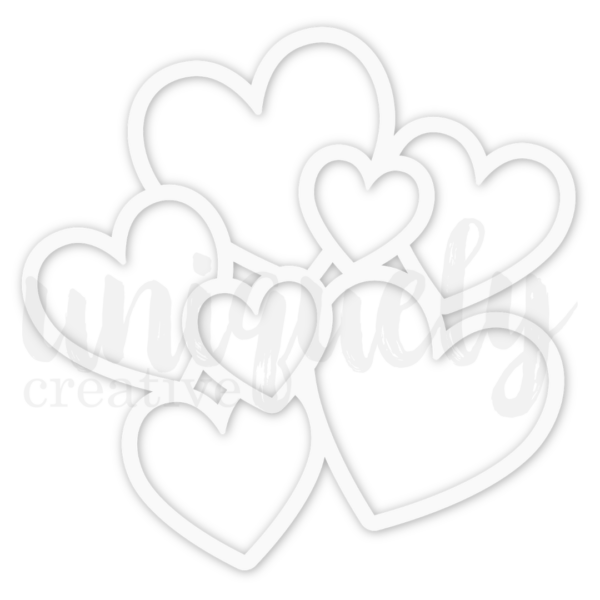 Uniquely Creative Oh So Lovely Hearts Overlay