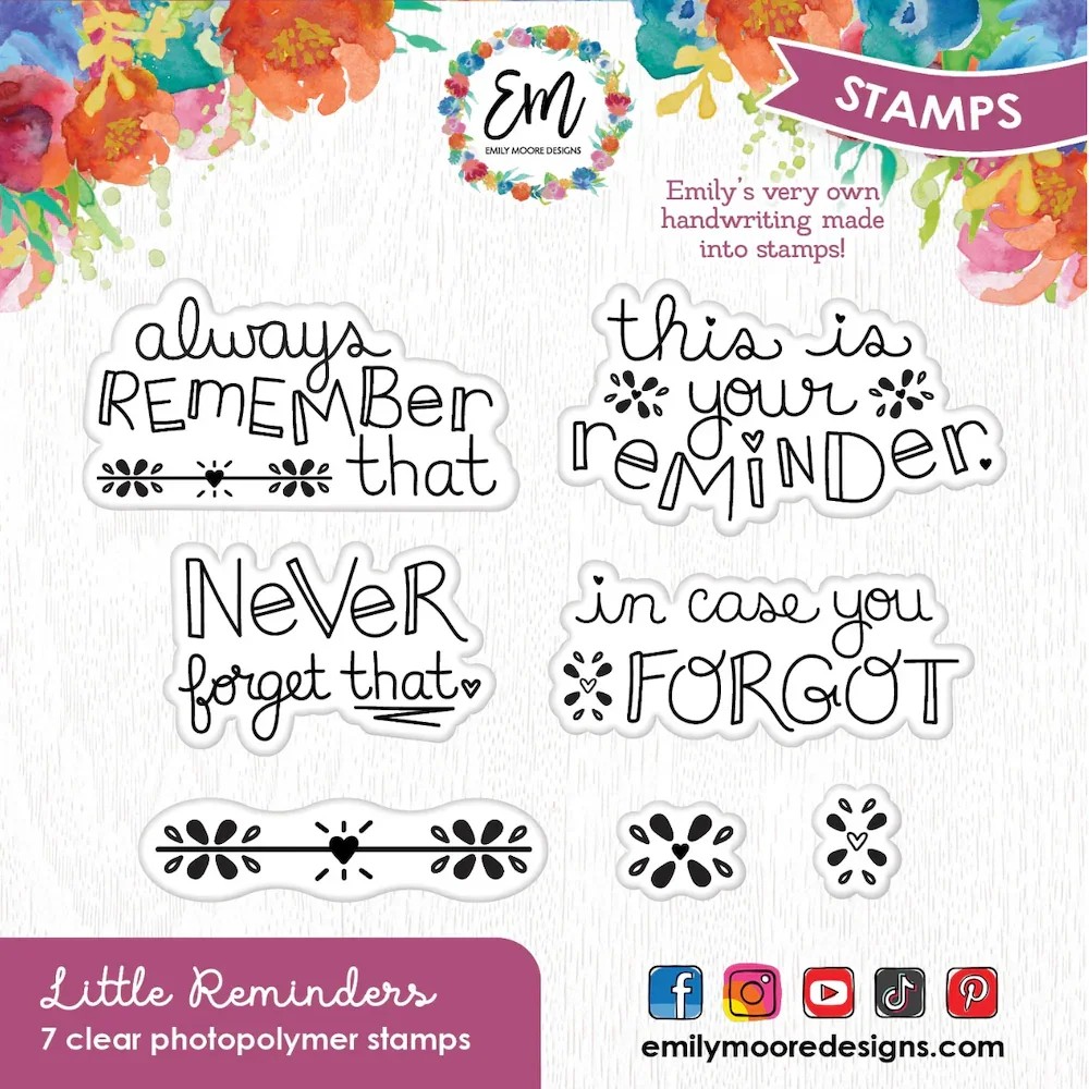 Emily Moore Designs Stamp Little Reminders Set