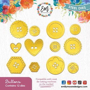 Emily Moore Designs Die Button