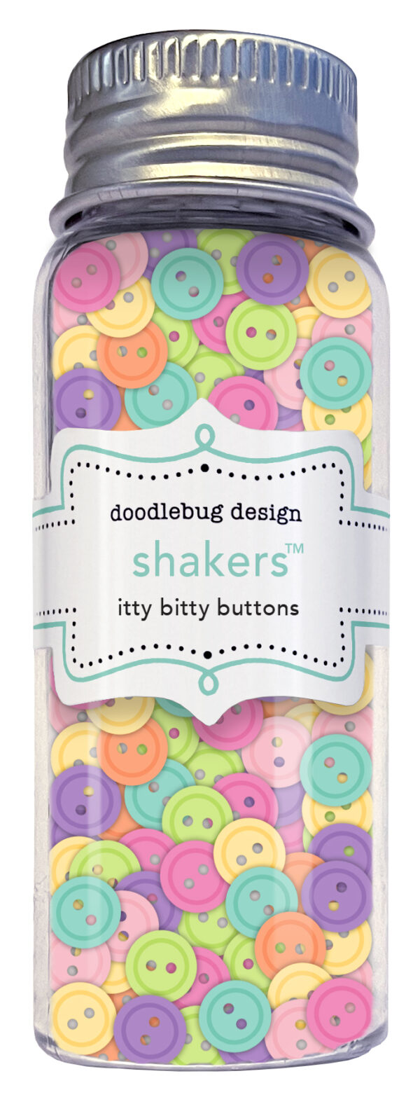 Doodlebug Color Me Crafty Shaker-pop Itty Bitty Buttons