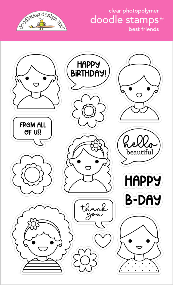 Doodlebug Stamp Best Friends